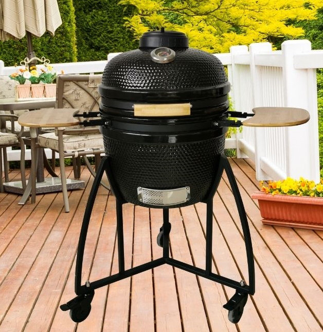 Lifesmart 18" Kamado Charcoal Grill Wayfair